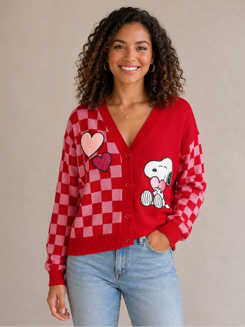 🎉5 for $45🎉 Peanuts cardigan sweater size L